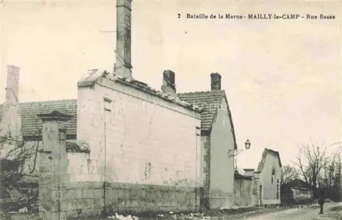 AK / Ansichtskarte Mailly-le-Camp Mailly-sur-Aube Troyes 10 Aube Bataille de la Marne Rue Basse
