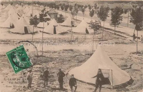 AK / Ansichtskarte Mailly-le-Camp Mailly-sur-Aube Troyes 10 Aube Vue des tentes
