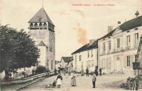 AK / Ansichtskarte Trannes Bar-sur-Aube 10 Aube Le Mairie et l'Eglise