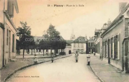 AK / Ansichtskarte Plancy-l Abbaye Nogent-sur-Seine 10 Aube Place de la Halle