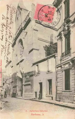 AK / Ansichtskarte NARBONNE 11 Aude Eglise Saint Sebastien