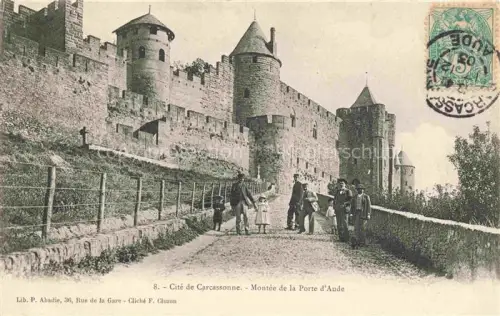 AK / Ansichtskarte CARCAssONNE 11 Aude Montee de la Porte d'Aude