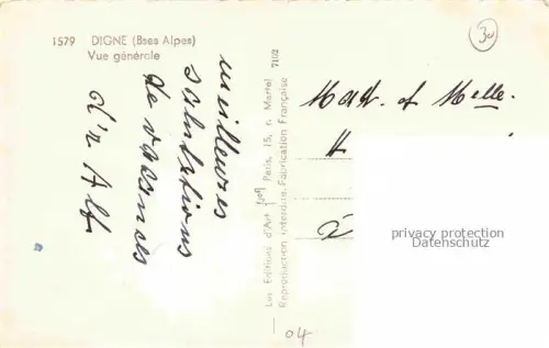 AK / Ansichtskarte Digne -les-Bains 04 Alpes-de-Haute-Provence Vue generale