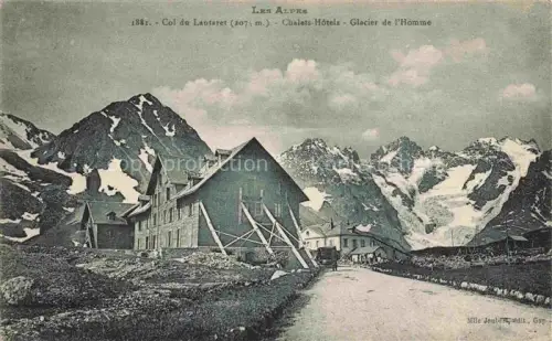 AK / Ansichtskarte Col du Lautaret 2075m Saint-Vincent-les-Forts 04 Alpes-de-Haute-Provence Chalets Hotels Glacier de l'Hommes