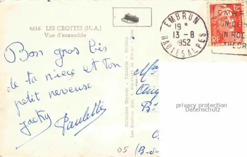 AK / Ansichtskarte Les Crottes Embrun GAP 05 Hautes-Alpes Vue Panoramique