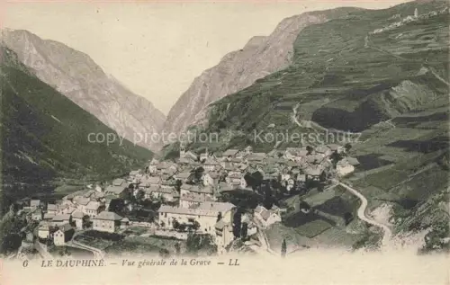 AK / Ansichtskarte La Grave-en-Oisans Briancon 05 Hautes-Alpes Le Dauphine Vue generale de la Grave