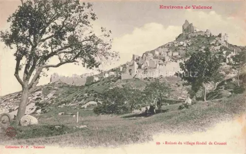 AK / Ansichtskarte Crussol Saint-Peray Tournon 07 Ardeche Ruines du village feodal de Crussol