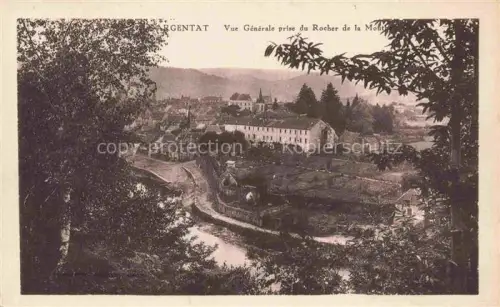 AK / Ansichtskarte Argentat Tulle 19 Correze Vue générale prise de Rocher de la Mouthe