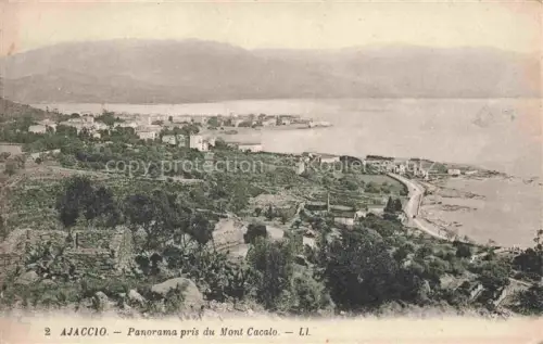 AK / Ansichtskarte AJACCIO 2A Corse-du-Sud Vue générale panoramique prise du Mont Cacalo
