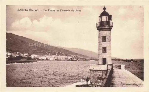 AK / Ansichtskarte BASTIA 2B Haute-Corse Le phare et l'entrée du port