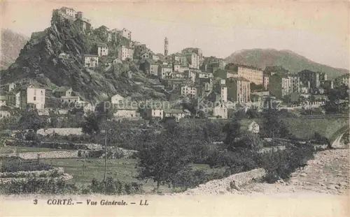 AK / Ansichtskarte Corte 2B Haute-Corse Vue générale et la citadelle