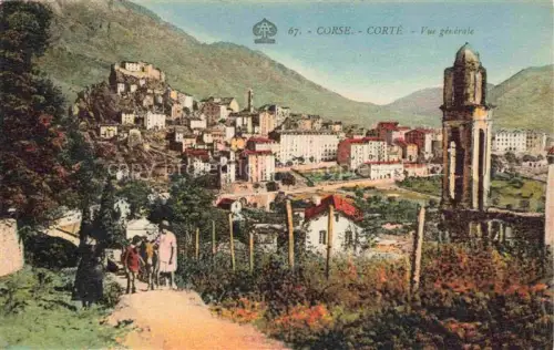 AK / Ansichtskarte Corte 2B Haute-Corse Vue générale