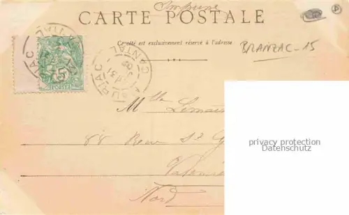 AK / Ansichtskarte Loupiac Pleaux Mauriac 15 Cantal Ruines du Château de Brauzac