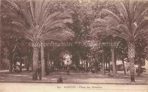 AK / Ansichtskarte AJACCIO 2A Corse-du-Sud Place des Palmiers