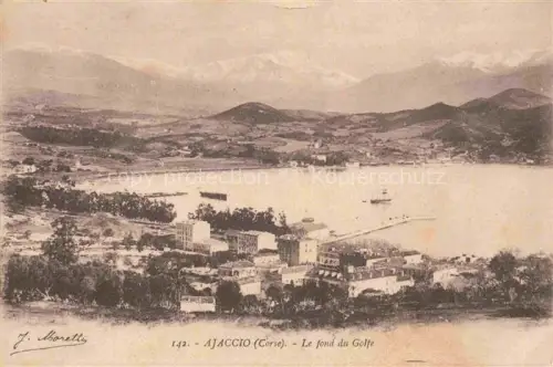AK / Ansichtskarte AJACCIO 2A Corse-du-Sud Vue générale et le fond du Golfe Franchise Militaire