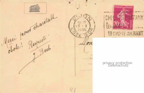 AK / Ansichtskarte Domois DIJON 21 Cote-d Or Le réfectoire des orphelins