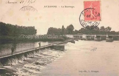 AK / Ansichtskarte Auxonne DIJON 21 Cote-d Or La Saône et le nouveau barrage