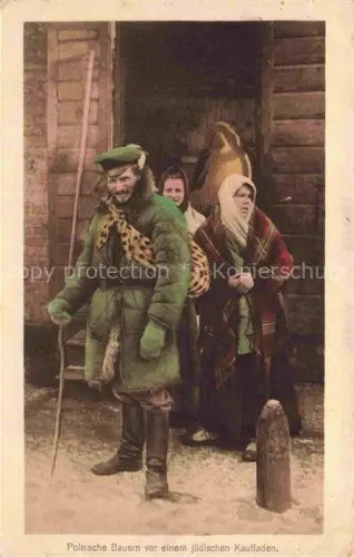 AK / Ansichtskarte Polnische Typen Typy Polskie Poland Bauer Juedischer Kaufladen 