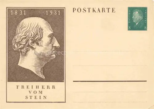 AK / Ansichtskarte STEIN Freiherr vom Politik Deutschland 