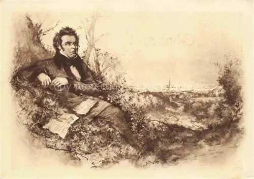 AK / Ansichtskarte SCHUBERT Franz (1797-1828) Komponist oesterreich Adler 