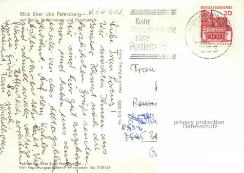AK / Ansichtskarte Koenigswinter Rhein Petersberg Drachenburg Drachenfels 