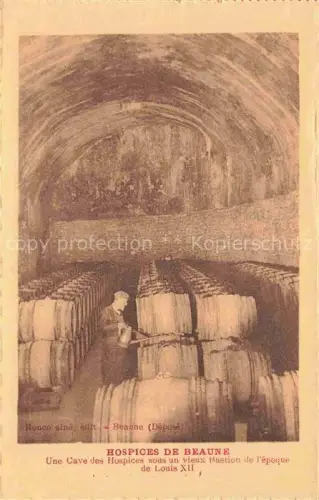 AK / Ansichtskarte BEAUNE 21 Cote-d Or Hospices de Beaune Cave des hospices sous un vieux Bastion de l'époque de Louis XII