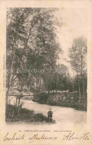 AK / Ansichtskarte Chatillon-sur-Seine Montbard 21 Cote-d Or Cours de la Seine