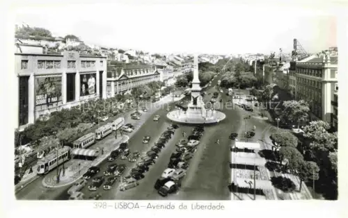 AK / Ansichtskarte LISBOA Lisbon Lissabon Lisbonne PT Avenida da Liberdade Monumento