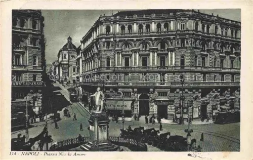 AK / Ansichtskarte NAPOLI Neapel Naples IT Piazza Nicola Amore Monumento