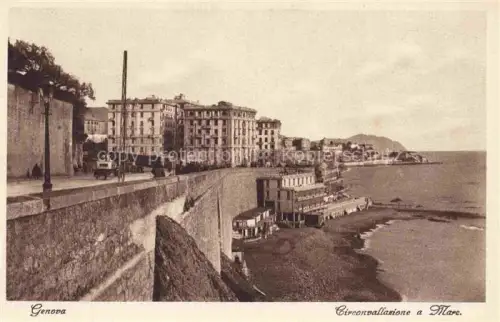 AK / Ansichtskarte GENOVA Genua Liguria IT Circonvallazione a mare