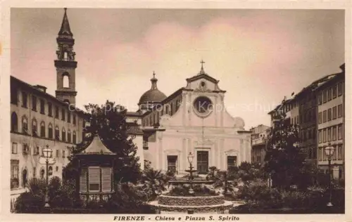 AK / Ansichtskarte FIRENZE Florence Florenz Toscana IT Chiesa e Piazza San Spirito