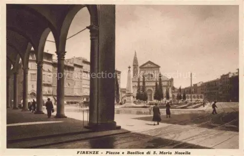 AK / Ansichtskarte FIRENZE Florence Florenz Toscana IT Piazza e Basilica di Santa Maria Novella