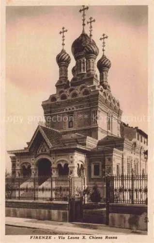 AK / Ansichtskarte FIRENZE Florence Florenz Toscana IT Via Leone X. Chiesa Russa