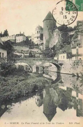 AK / Ansichtskarte SEMUR-EN-AUXOIS Montbard 21 Cote-d Or Le Pont Pinard et la Tour du Théâtre