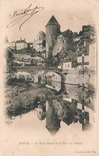 AK / Ansichtskarte SEMUR-EN-AUXOIS Montbard 21 Cote-d Or Le Pont Pinard et la Tour du Théâtre