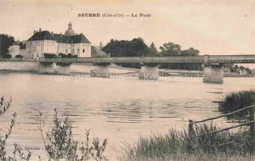 AK / Ansichtskarte Seurre Beaune 21 Cote-d Or Aux bords de la rivière et le pont