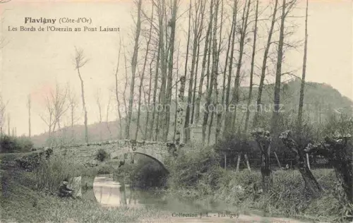 AK / Ansichtskarte Flavigny-sur-Ozerain Montbard 21 Cote-d Or Les bords de l'Ozerain au pont laisant