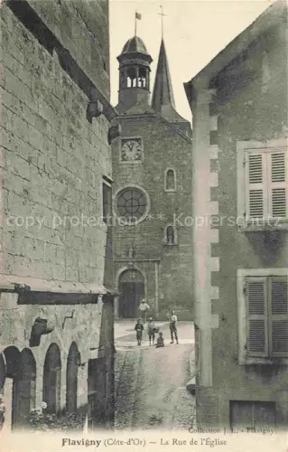 AK / Ansichtskarte Flavigny-sur-Ozerain Montbard 21 Cote-d Or Rue de l'Eglise