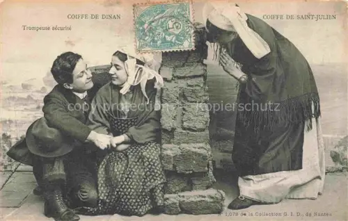 AK / Ansichtskarte DINAN 22 Cotes-d Armor Coiffe de Dinan et de Saint-Julien