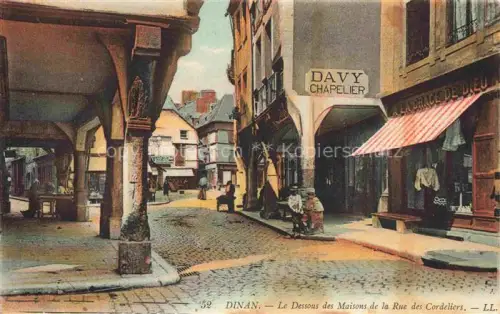 AK / Ansichtskarte DINAN 22 Cotes-d Armor Le dessous des maisons de la Rue des Cordeliers