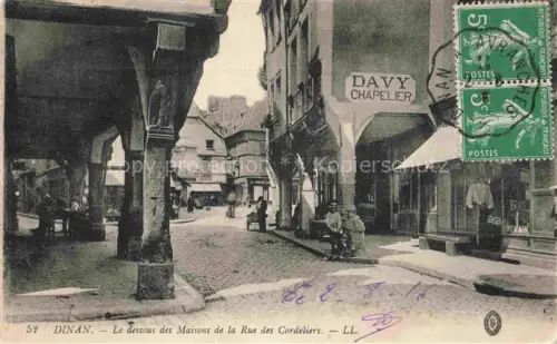 AK / Ansichtskarte DINAN 22 Cotes-d Armor Les dessous des maisons de la Rue des Cordeliers