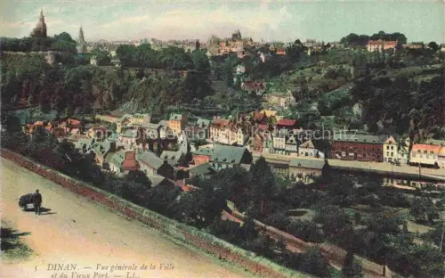 AK / Ansichtskarte DINAN 22 Cotes-d Armor Vue générale de la ville et du vieux port