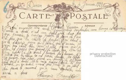 AK / Ansichtskarte DINAN 22 Cotes-d Armor Une pensée du 24eme Regitment de Dragons Kuenstlerkarte