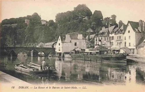 AK / Ansichtskarte DINAN 22 Cotes-d Armor La Rance et le Bateau de Saint-Malo