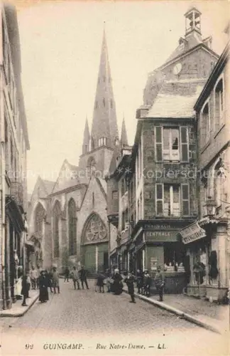 AK / Ansichtskarte Guingamp 22 Cotes-d Armor Rue Notre-Dame