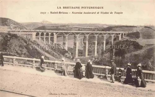 AK / Ansichtskarte Saint-Brieuc Saint-Brieux 22 Cotes-d Armor Nouveau boulevard et Viaduc de Toupin