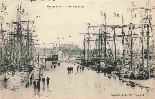 AK / Ansichtskarte PAIMPOL Saint-Brieuc 22 Cotes-d Armor Les Bassins Bateaux Voiliers