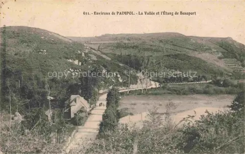 AK / Ansichtskarte PAIMPOL Saint-Brieuc 22 Cotes-d Armor Vue panoramique Vallée et l'Etang de Beauport