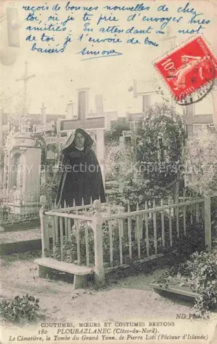 AK / Ansichtskarte Ploubazlanec Saint-Brieuc 22 Cotes-d Armor Le Cimetière Tome du Grand Yann de Pierre Loti Pêcheur d'Islande