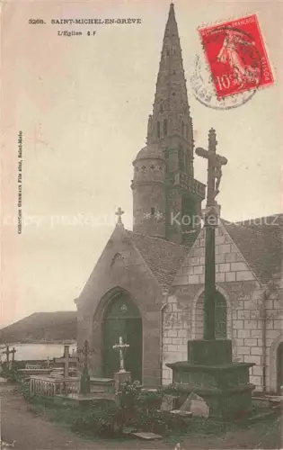 AK / Ansichtskarte Saint-Michel-en-Greve Eglise Kirche